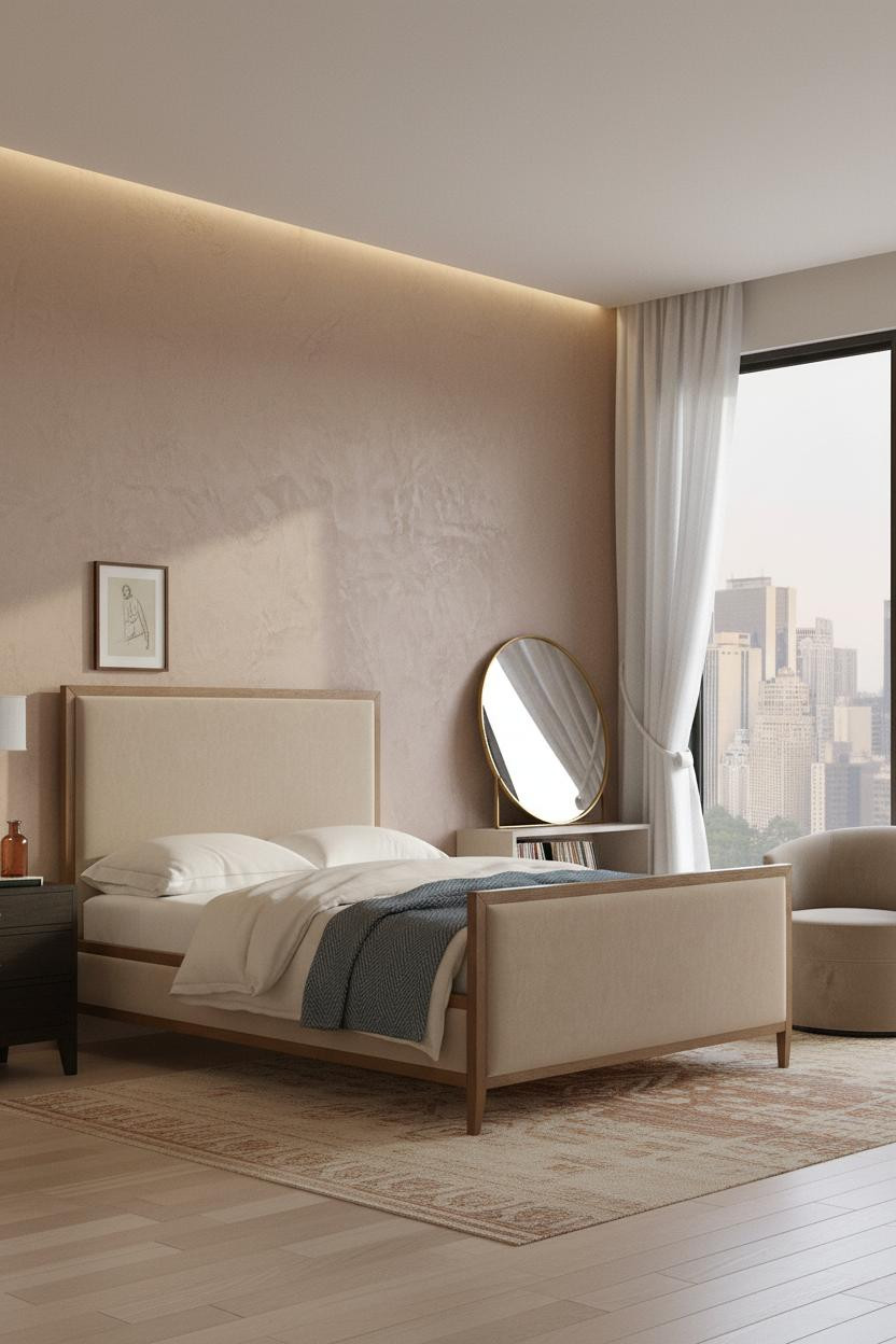 Parents Bedroom Attic Plaster Accent