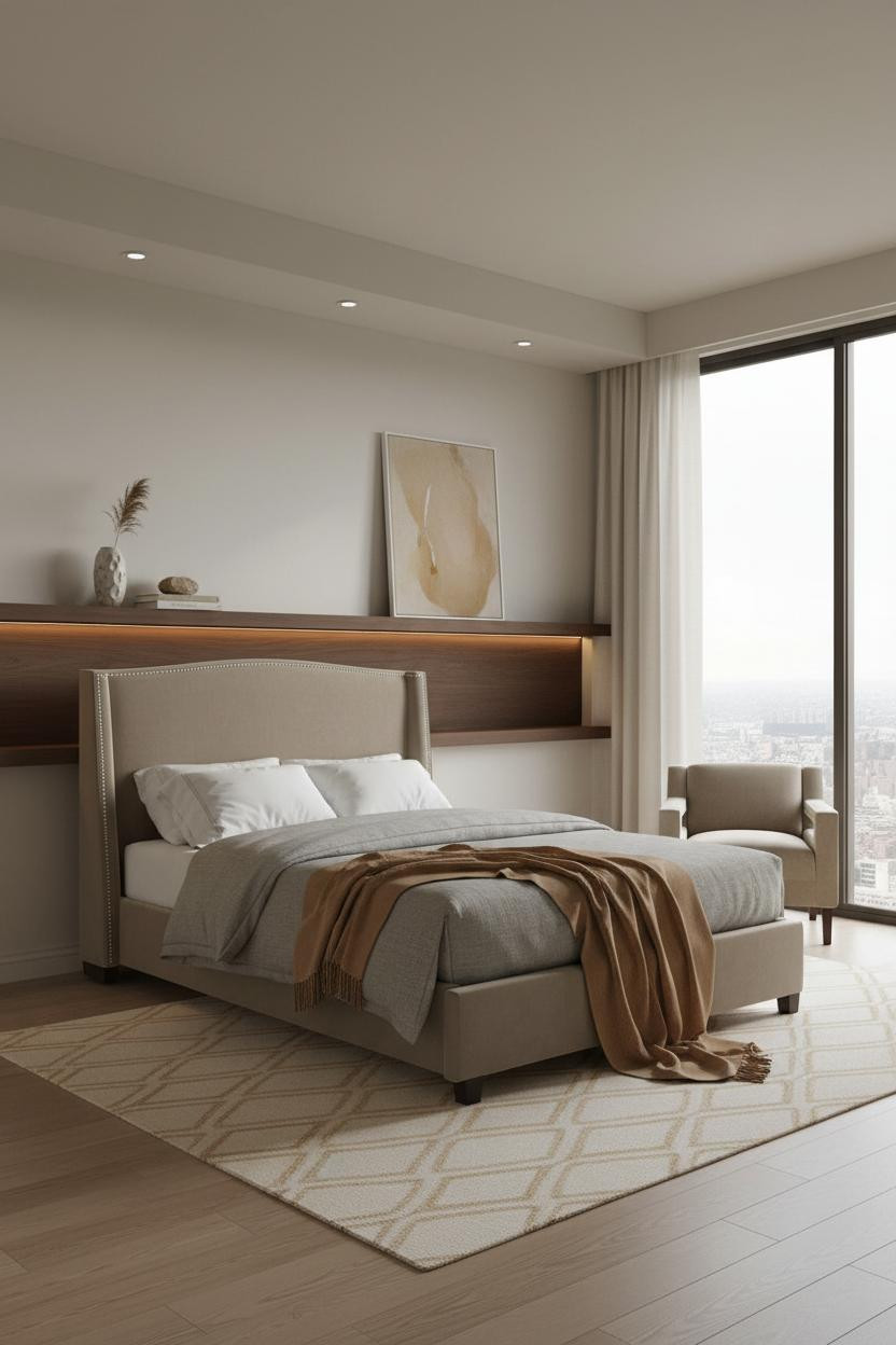 Parents Bedroom Warm Transitional Master