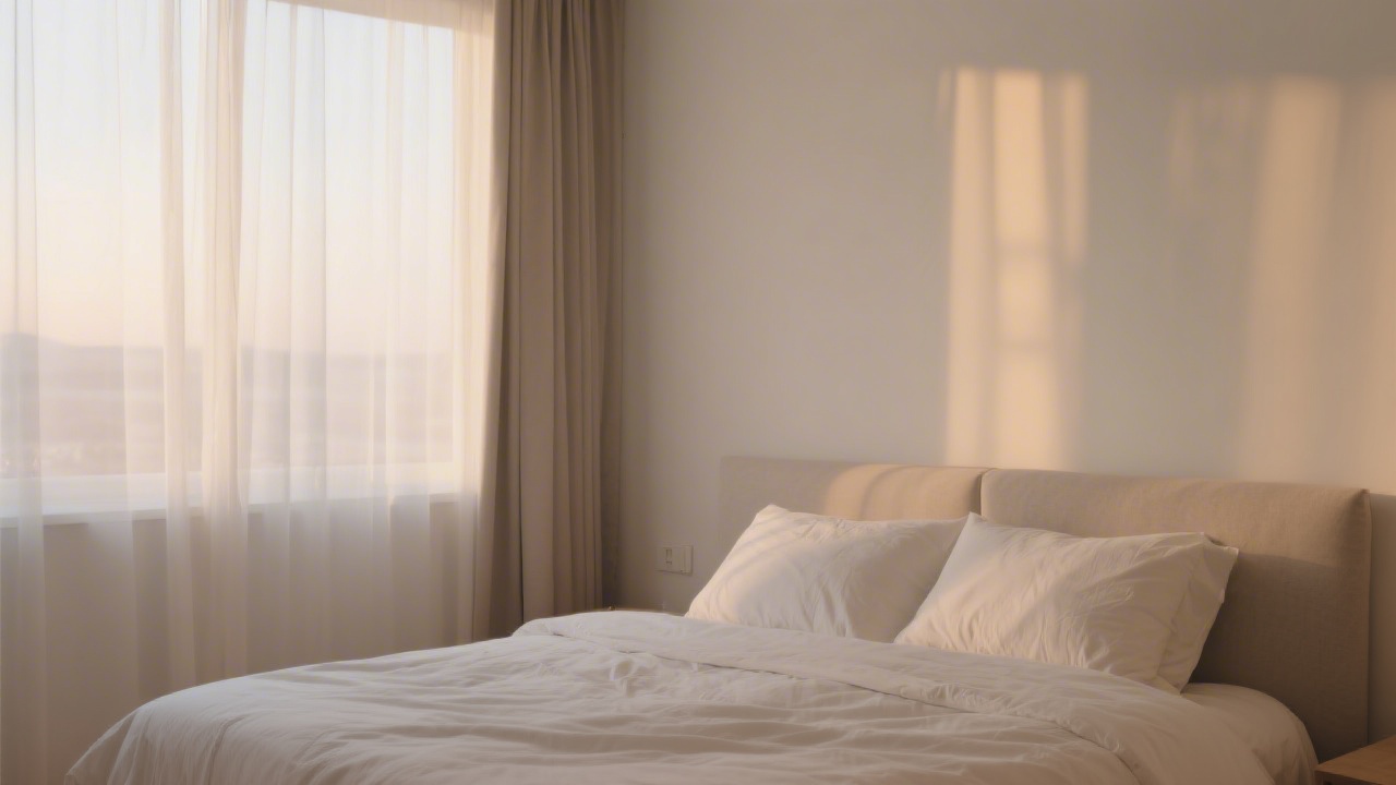 Peaceful bedroom environment for perimenopause sleep improvement