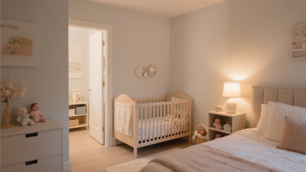 Calm postpartum sleep environment for new parents