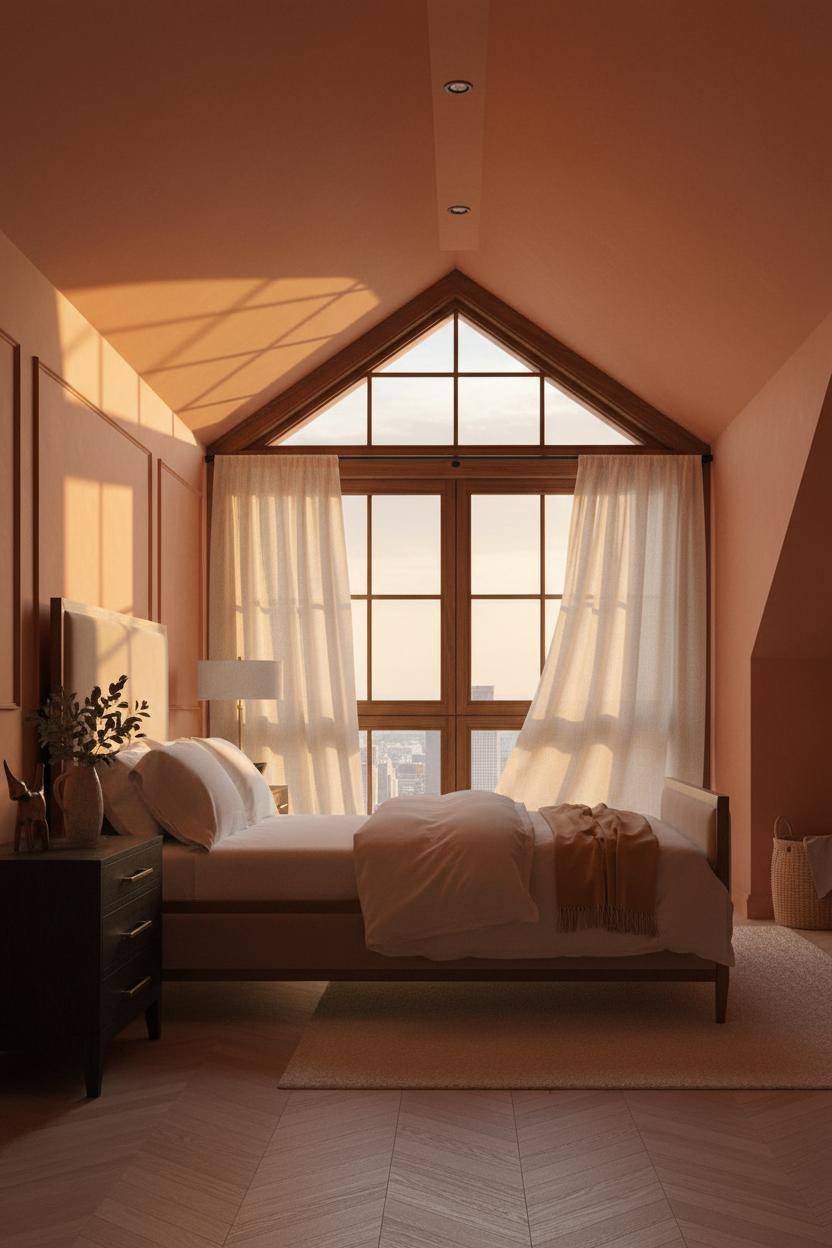 Primary Bedroom Attic Gabled Window