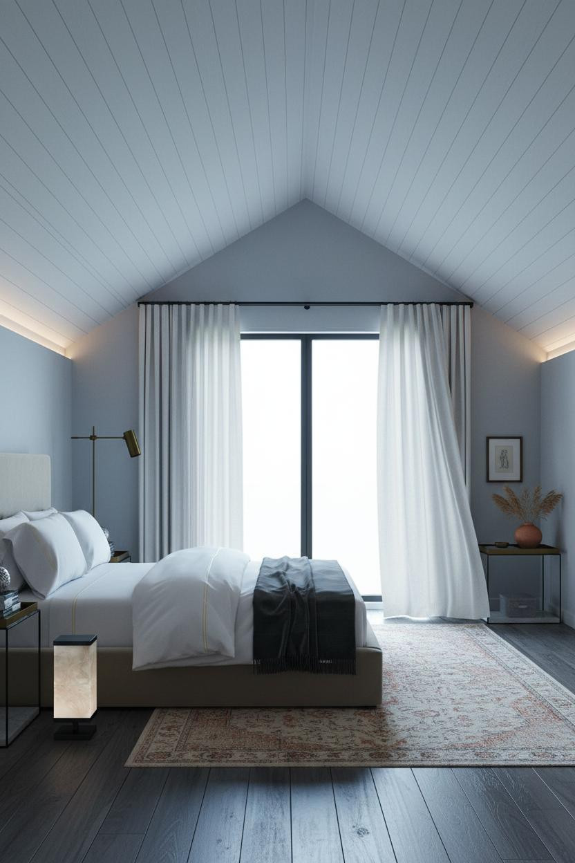 Primary Bedroom Attic Coastal Design