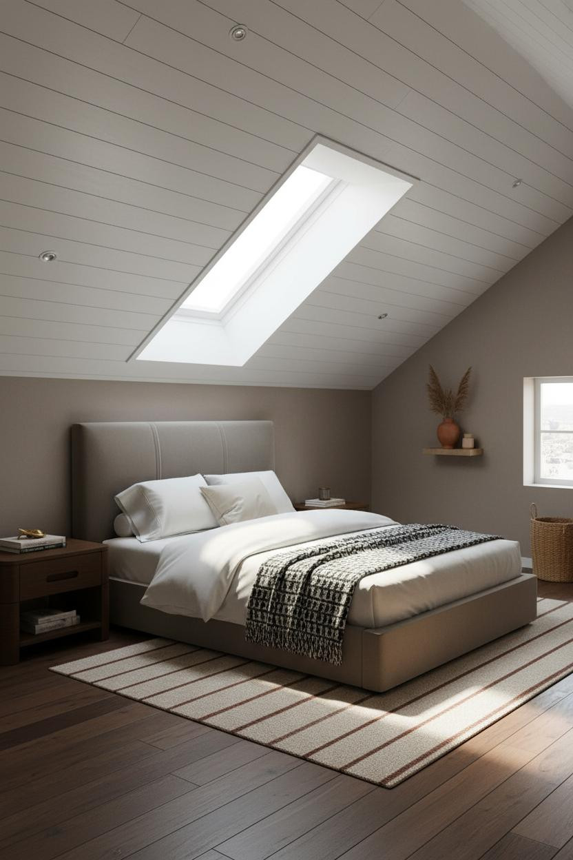 Primary Bedroom Attic Skylight Ideas