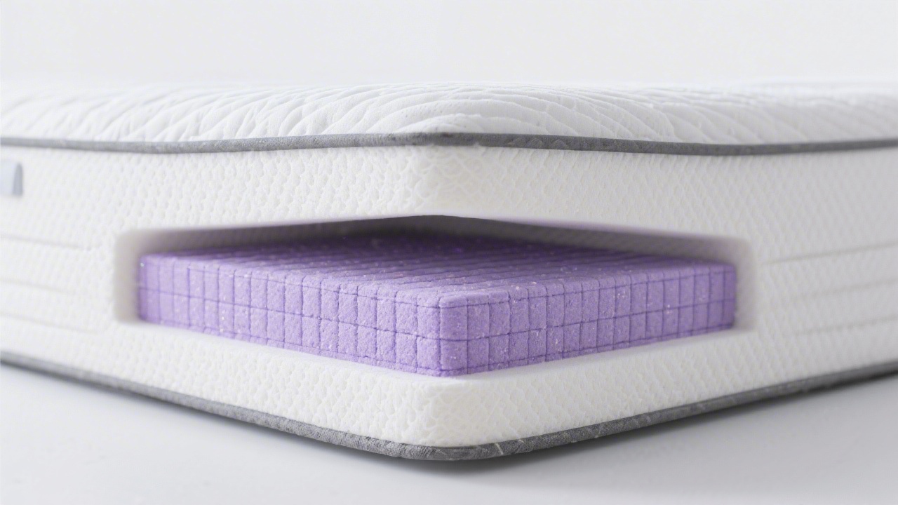 Purple Restore mattress with GelFlex Grid comfort layer cross-section