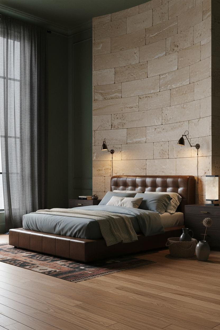 Romantic Goth Bedroom Stone Walls Vintage