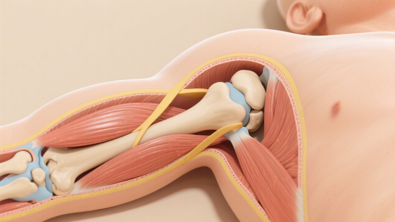 Shoulder anatomy and alignment during side sleeping position