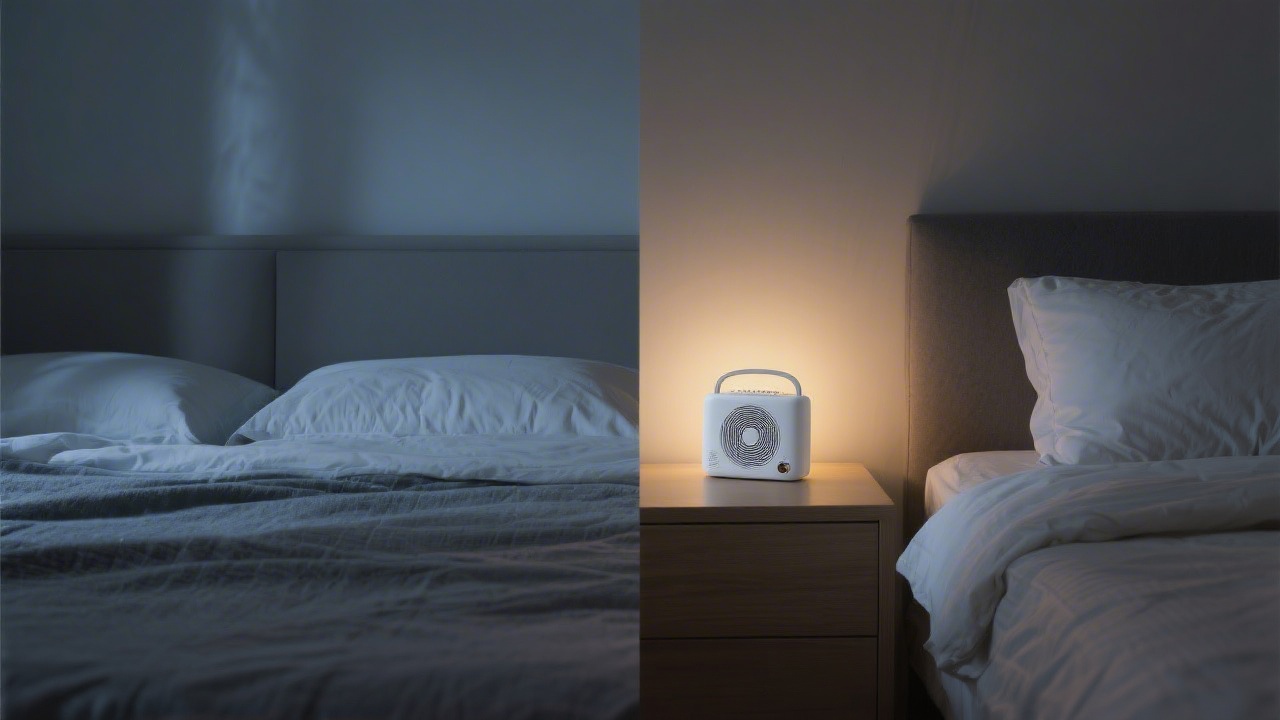 Comparison of quiet bedroom versus bedroom with white noise machine