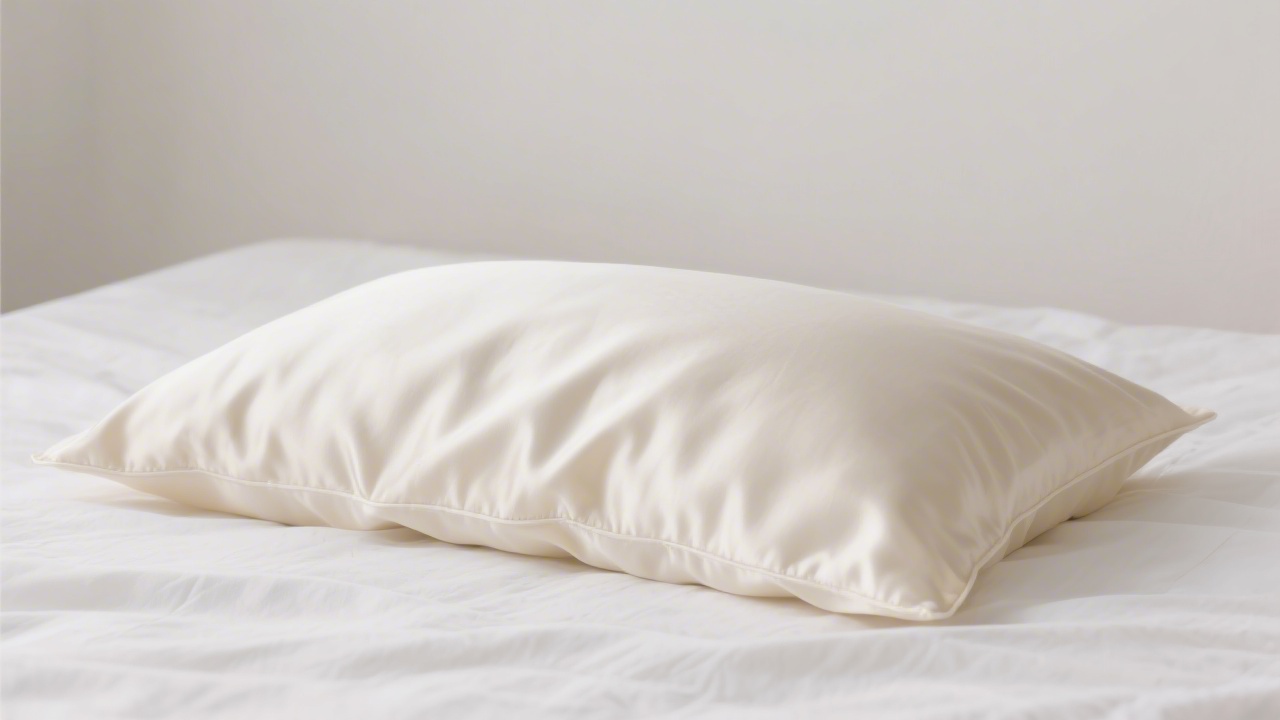 Silk pillowcase on white bedding representing the science of beauty sleep and skin repair
