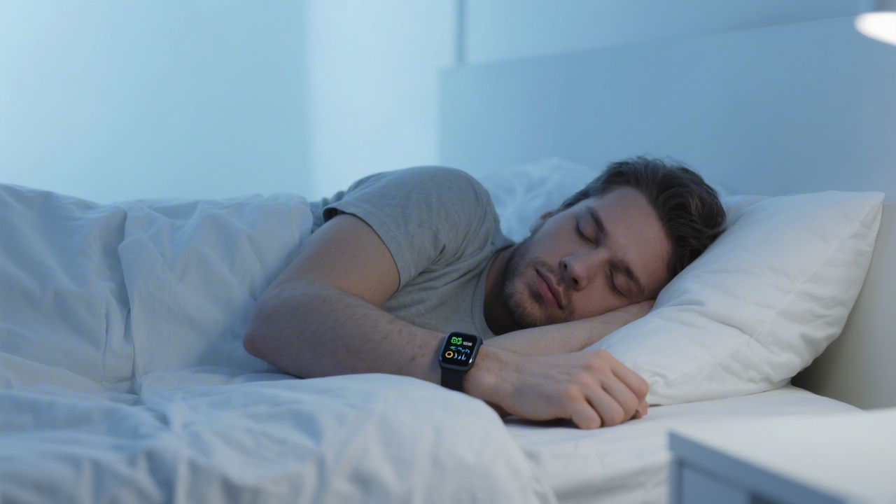 Wearable device tracking respiratory rate during sleep