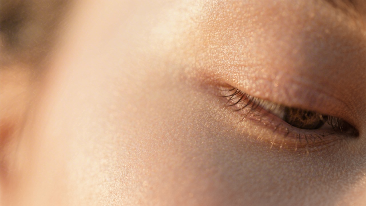 Close-up of smooth skin texture illustrating nighttime skin repair and sleep biology