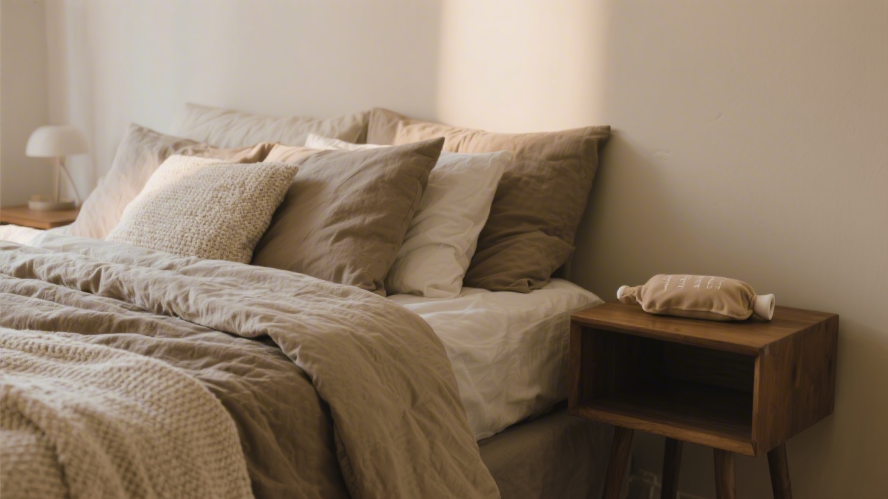 Comfortable bedroom setup for better sleep during menstrual period