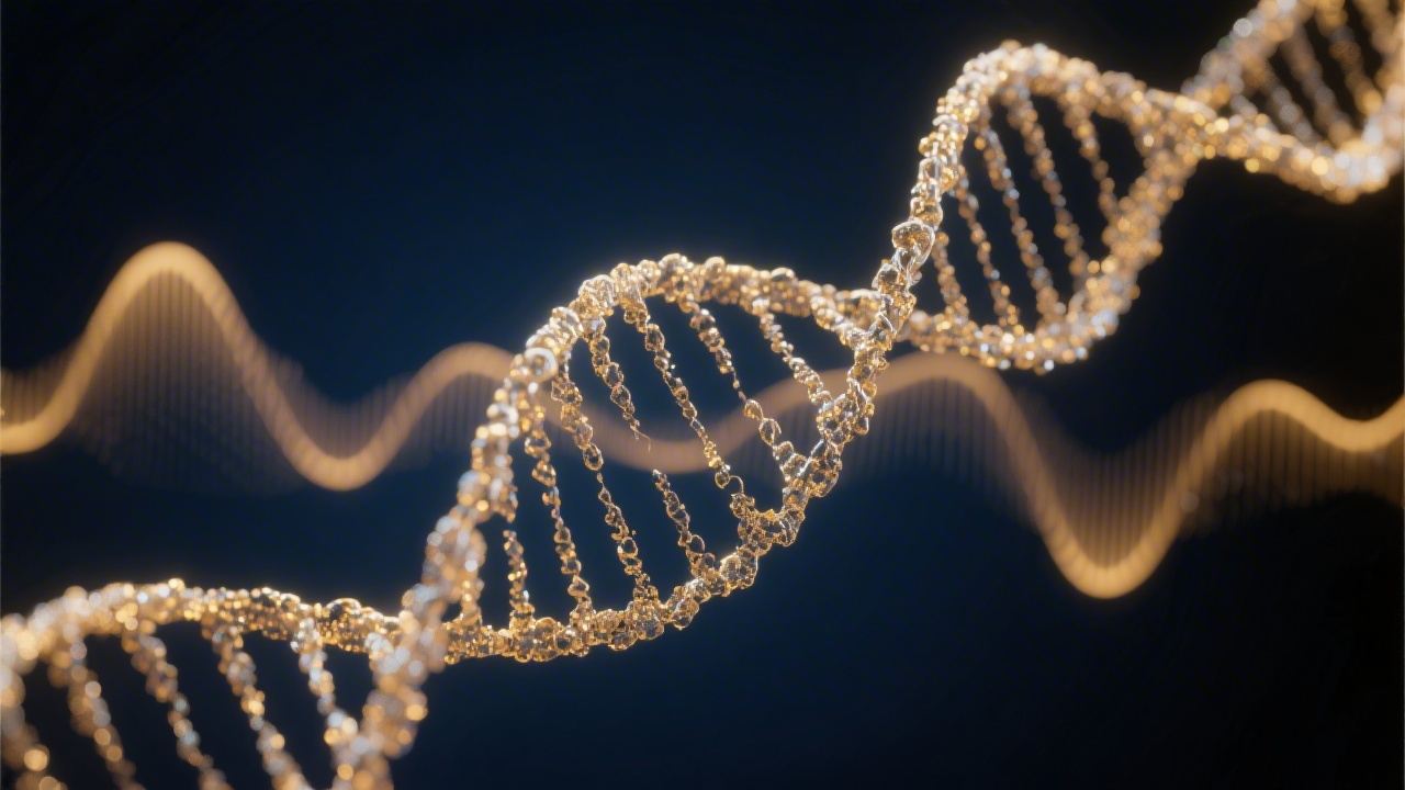 DNA helix representing sleep genetics research