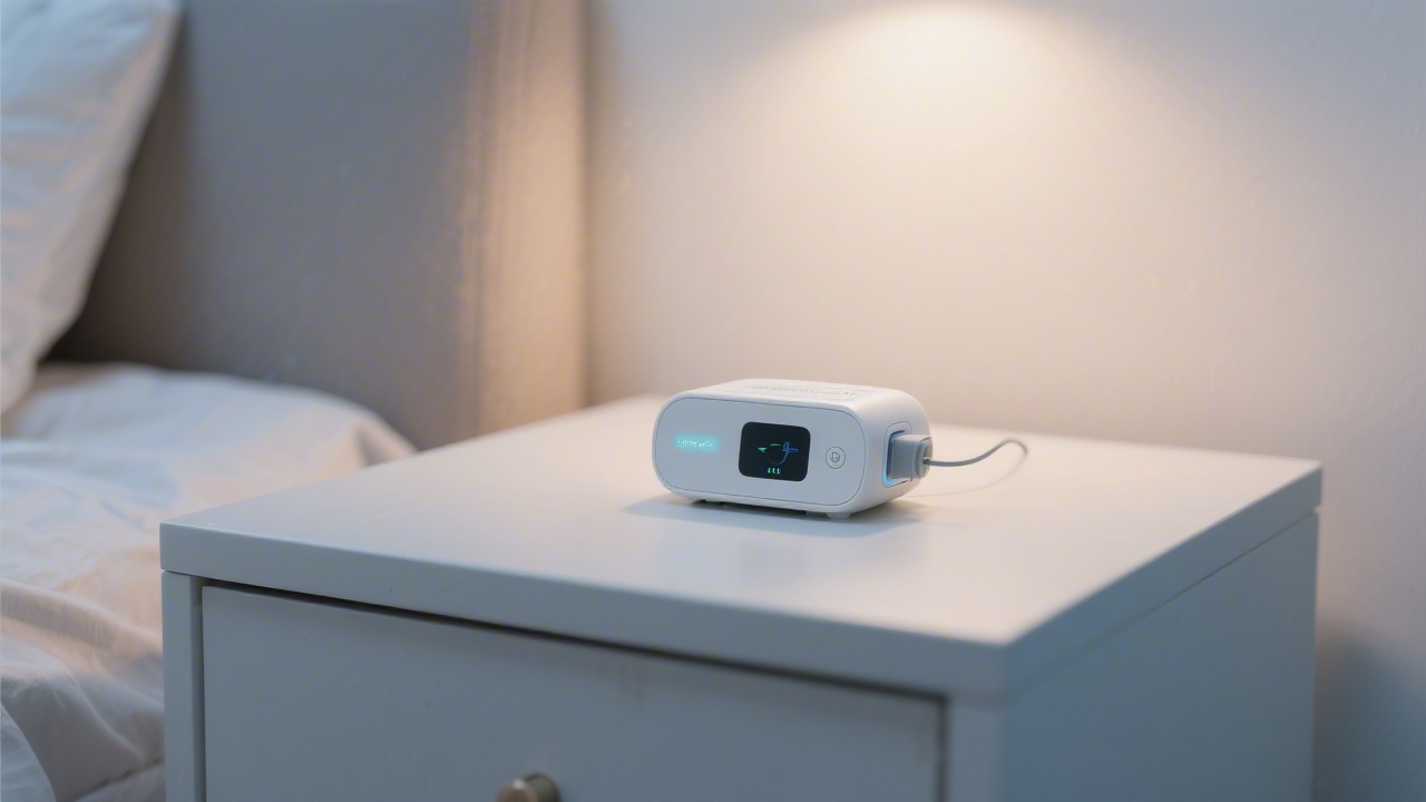 Home sleep test device for diagnosing sleep apnea