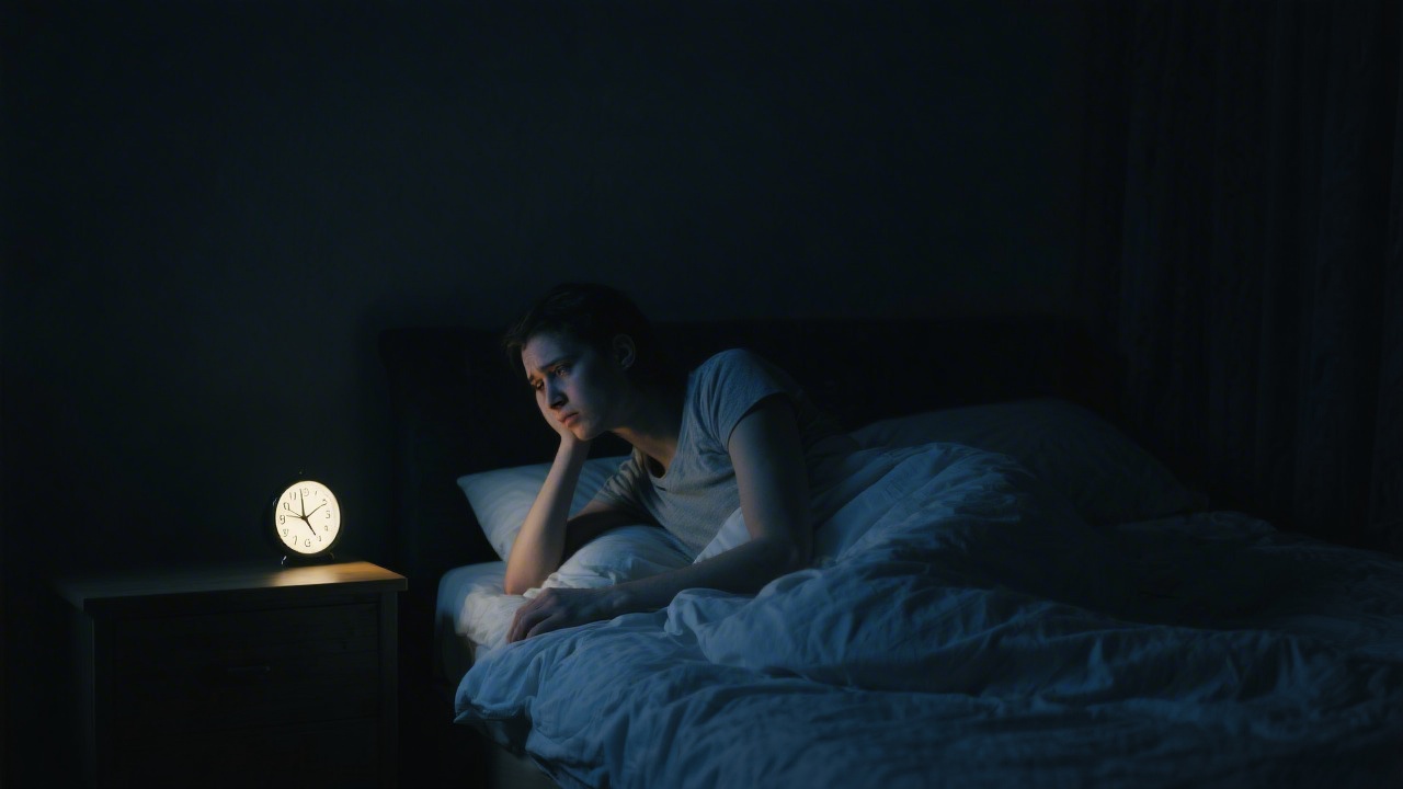 Chronic insomniac awake in the middle of the night unable to sleep