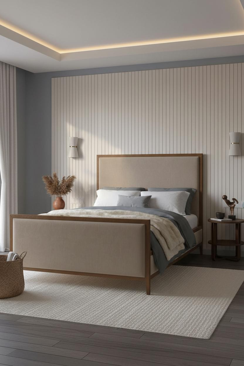 Small Guest Bedroom Daybed Batten Wall