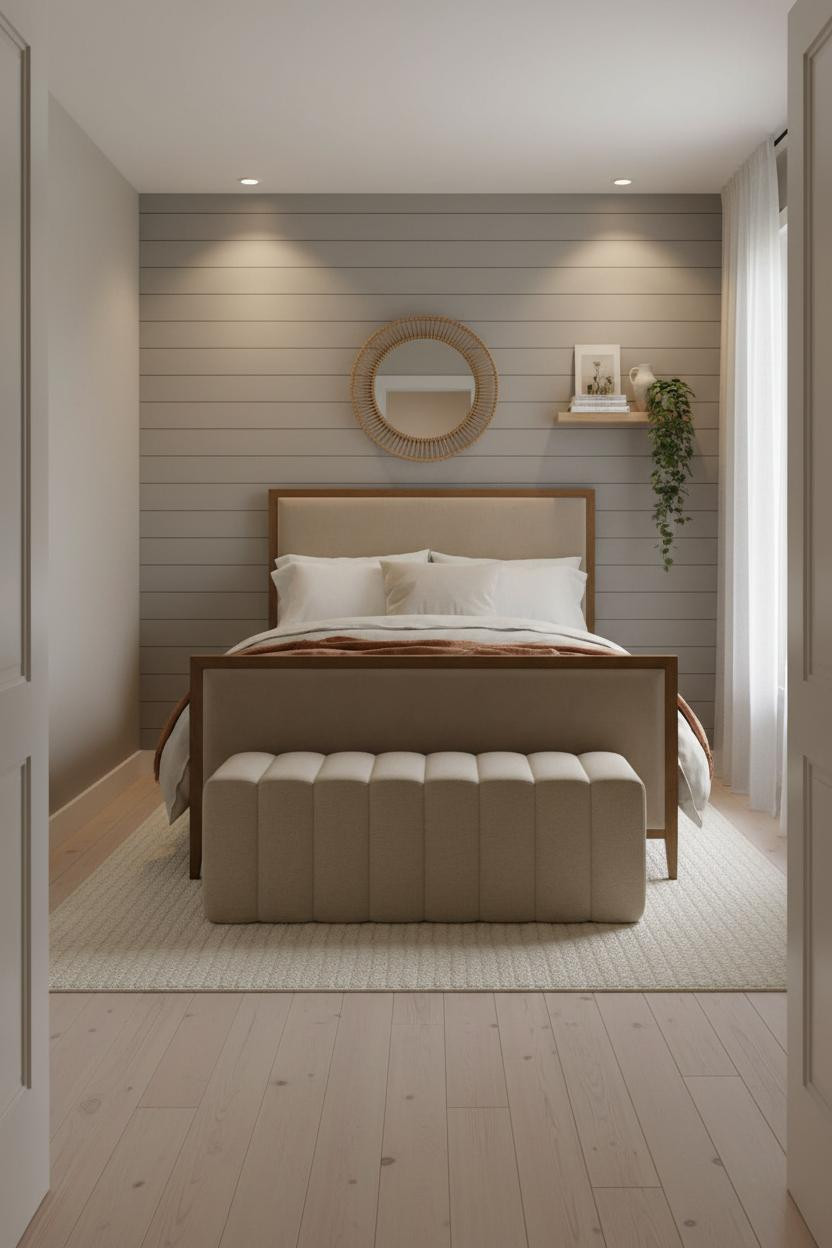 Small Guest Room Day Bed Board and Batten