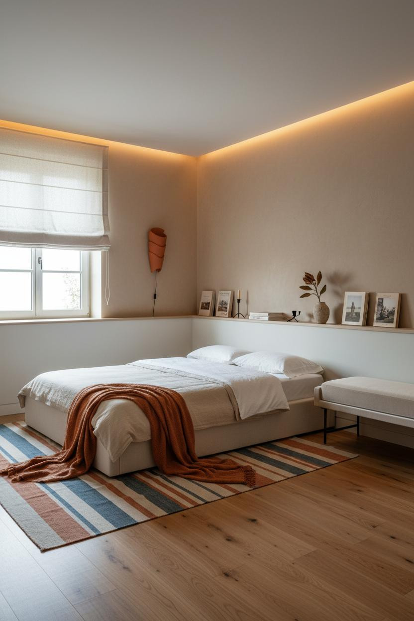 Small Guest Room Day Bed Wainscoting