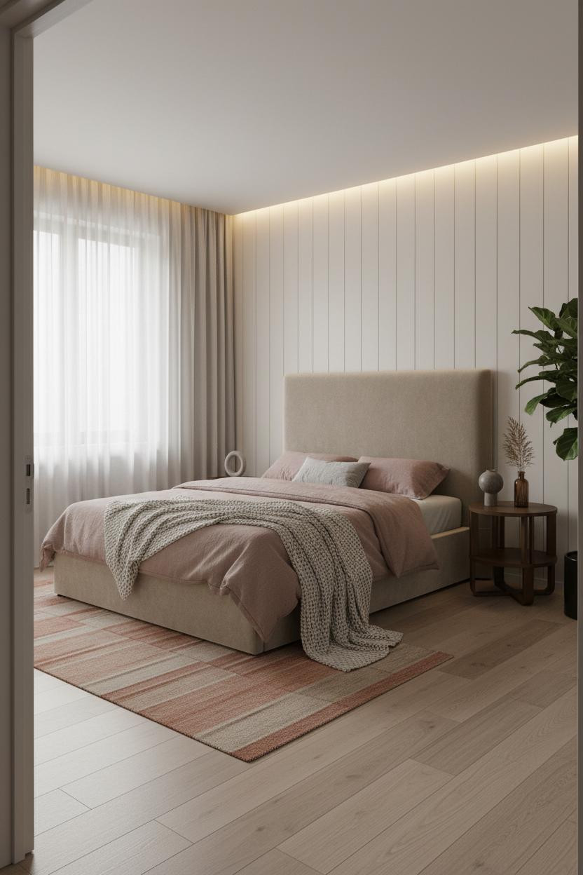 Small Studio Apartment Bedroom Accent Wall