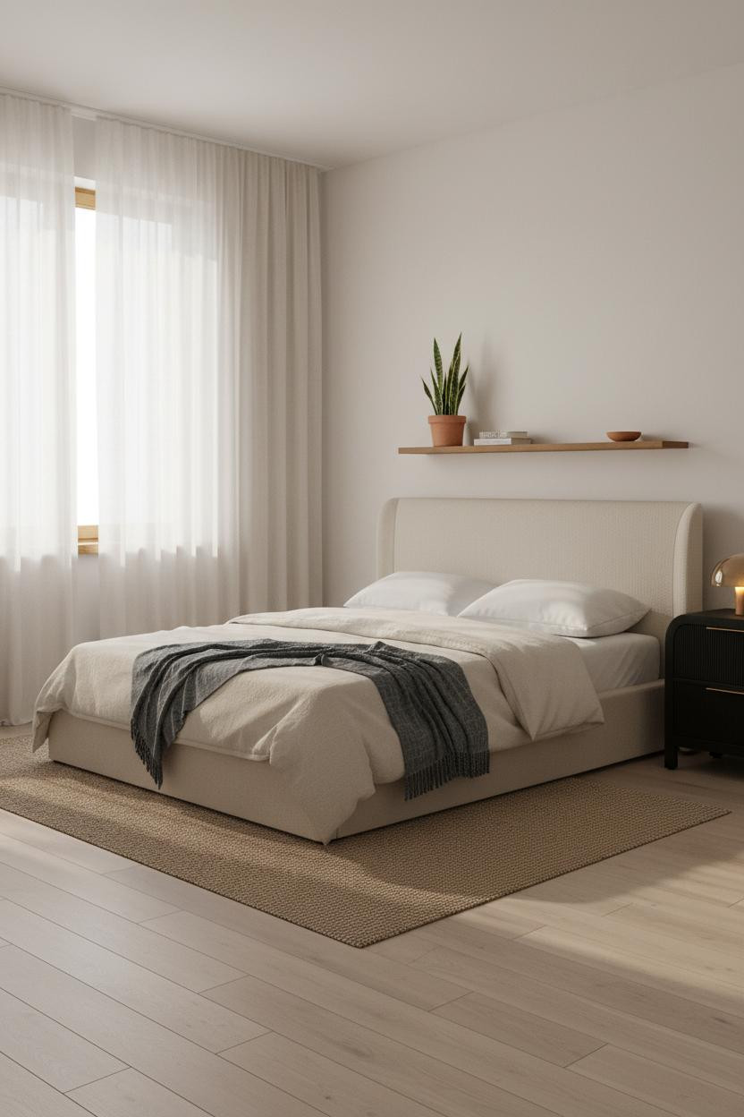 Small Studio Apartment Scandi Modern Layout