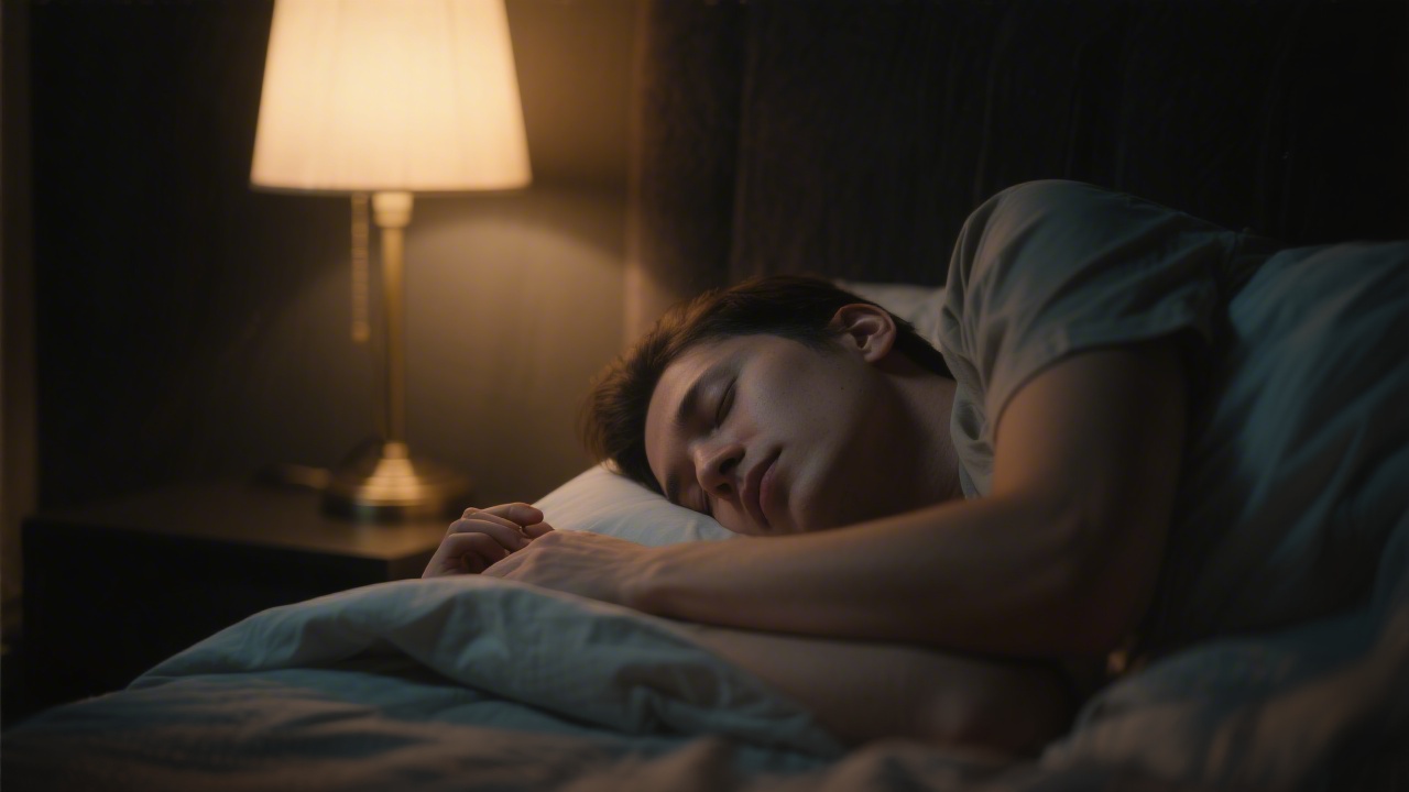 Person sleeping on their side to reduce snoring