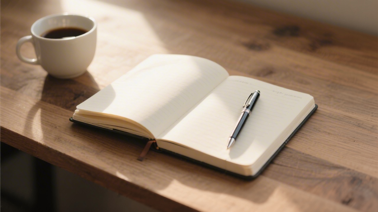 Stress-sleep log journal on a desk for tracking sleep disruption patterns