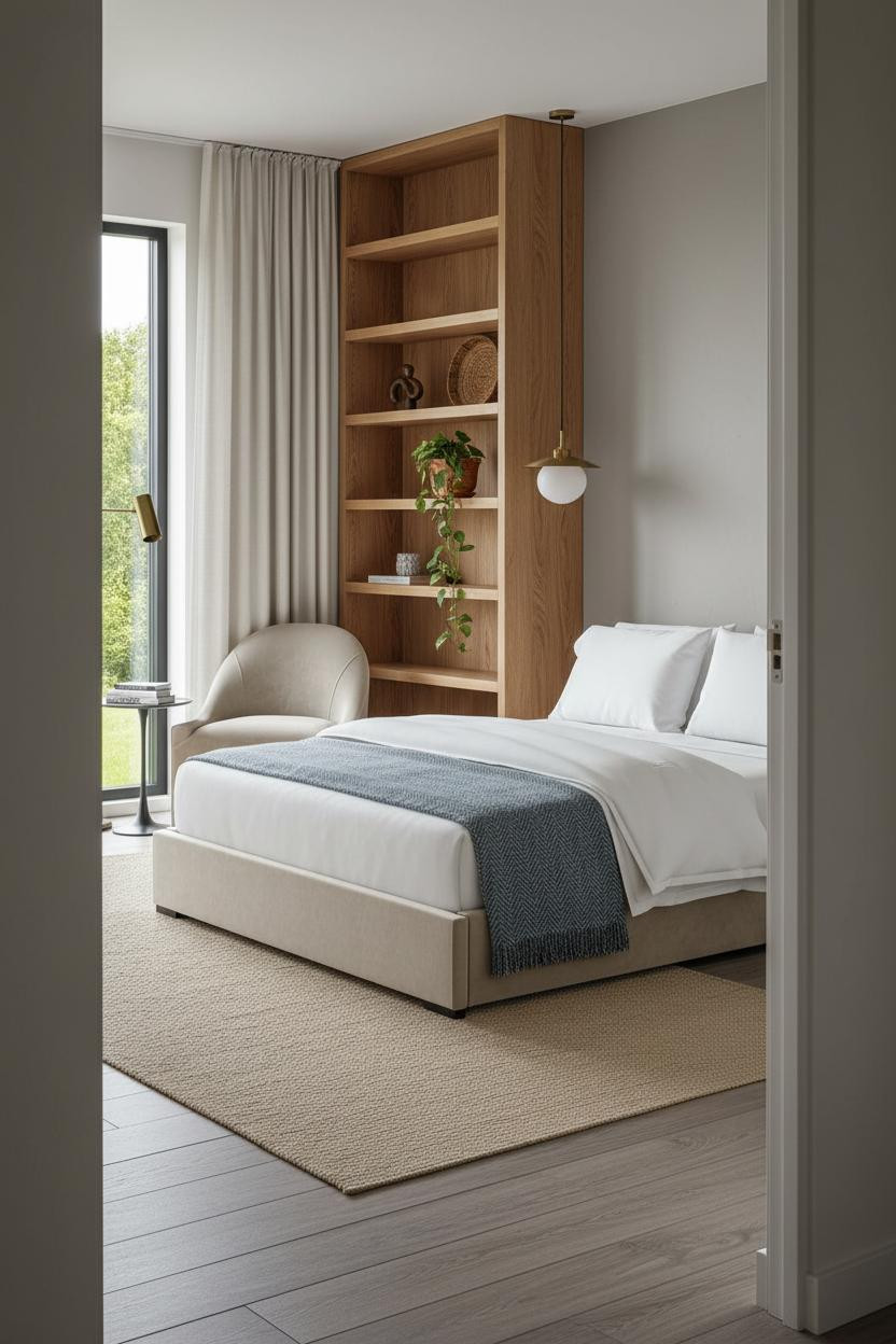 Studio Apartment 500 Sq Ft Built In Shelving