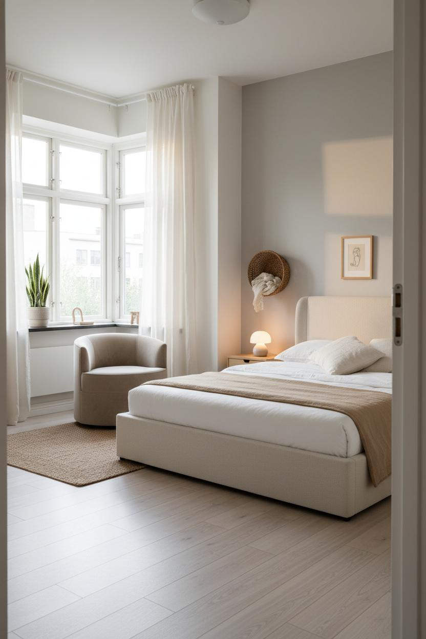 Studio Apartment 500 Sq Ft Scandi Layout