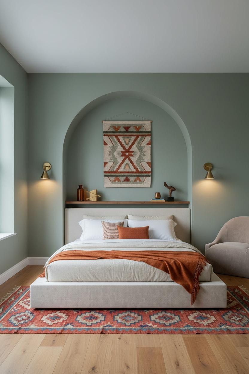 Studio Apartment Arched Niche Design