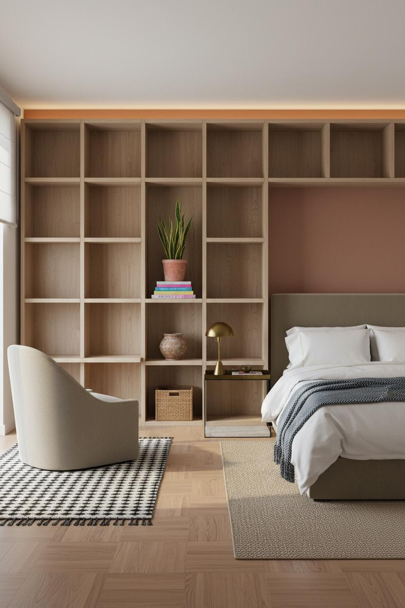Studio Apartment Design Modular Storage Zones
