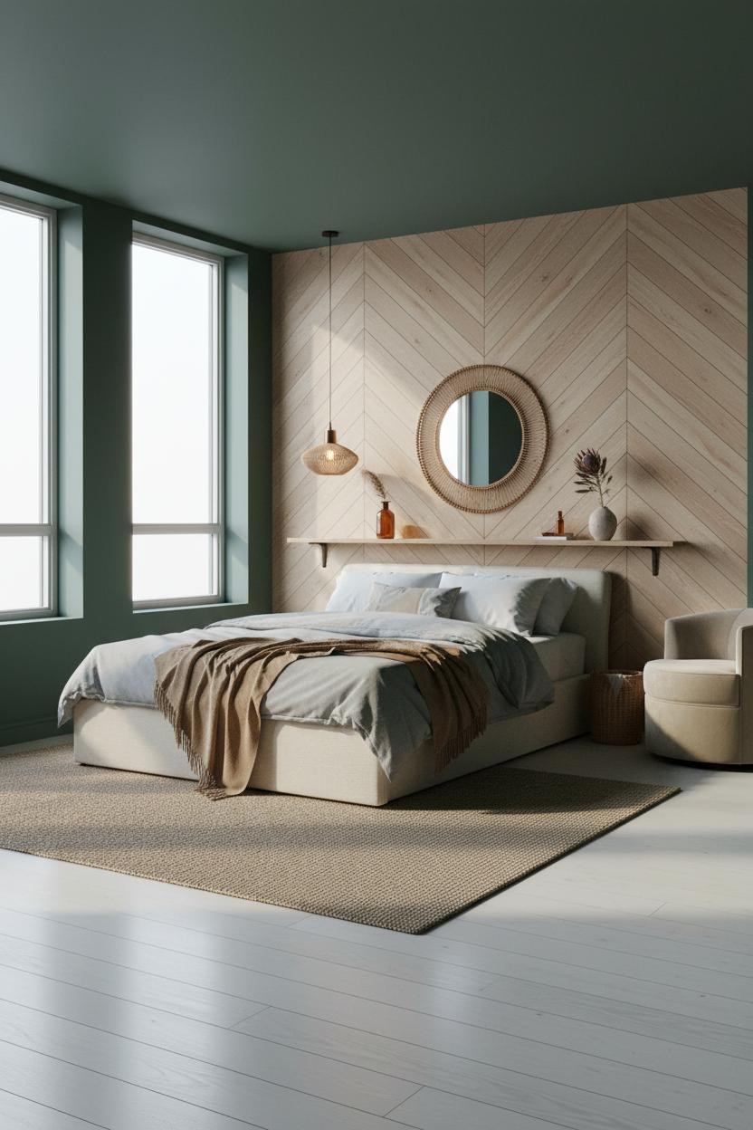 Studio Apartment Japandi Design Oak