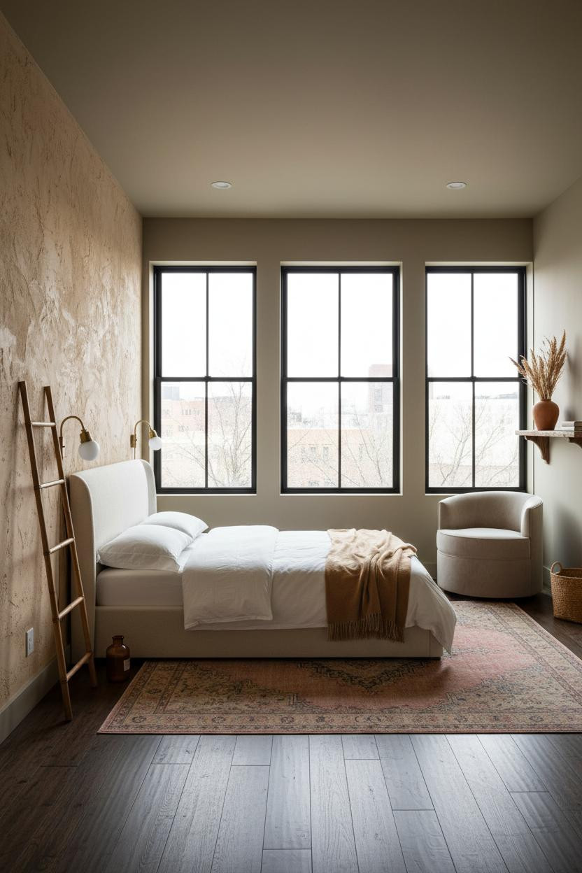 Studio Apartment Layout Boho Micro Space