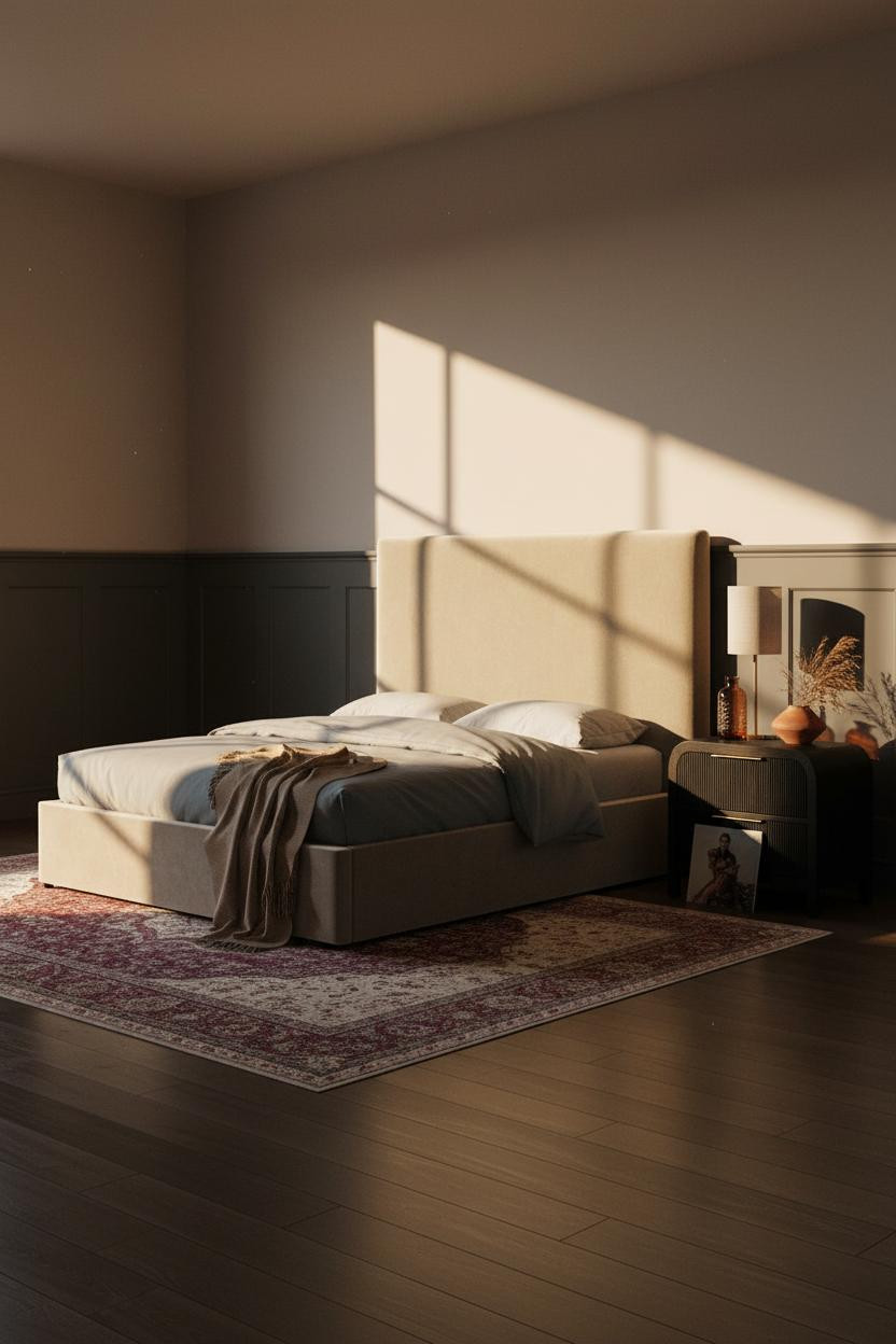 Studio Apartment Men Industrial Minimal Bedroom