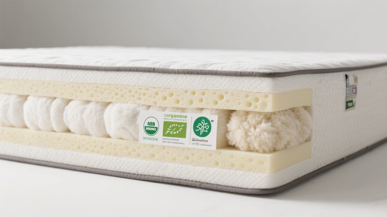 Sustainable mattress with organic certifications