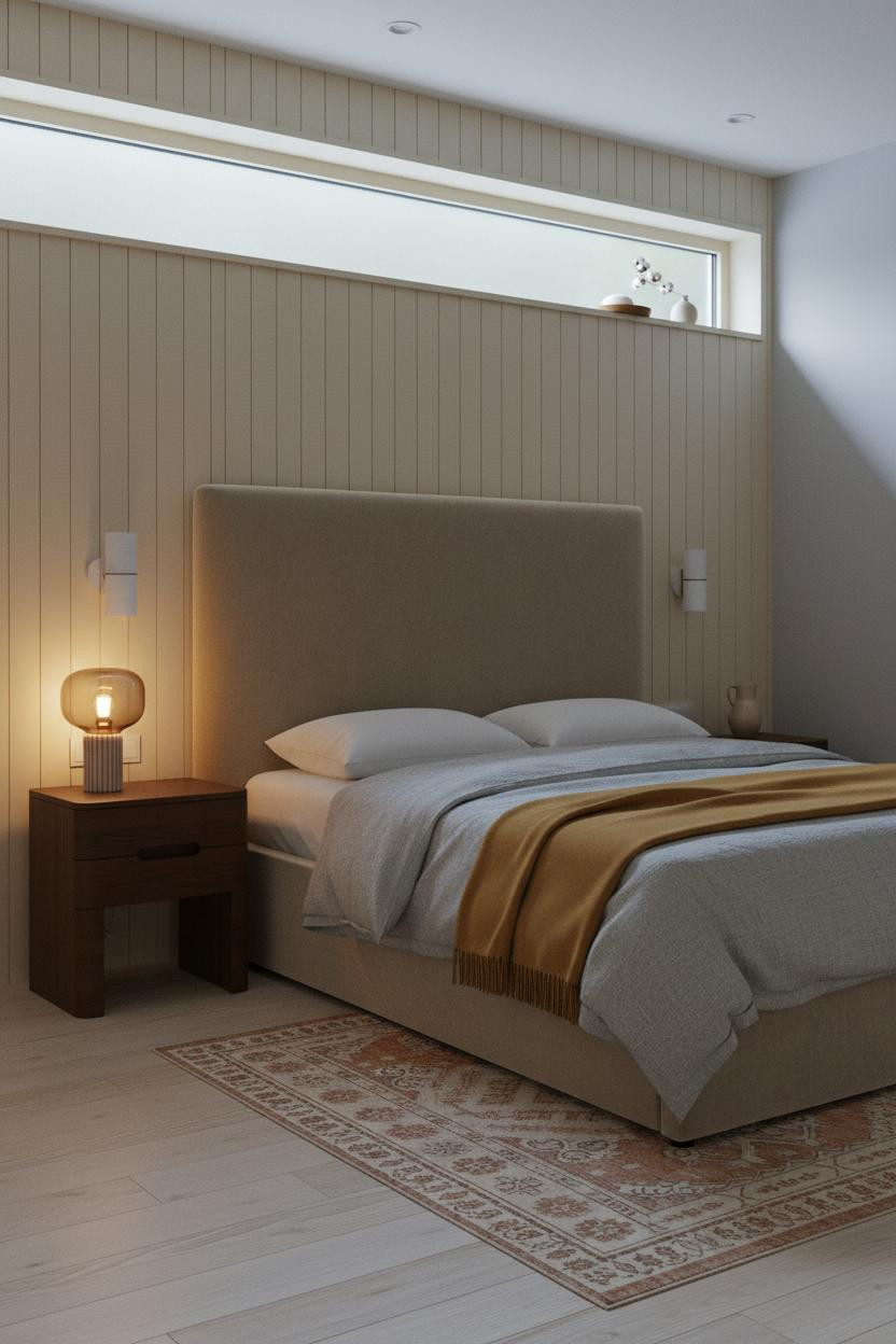 Tiny Guest Bedroom Shiplap Layout