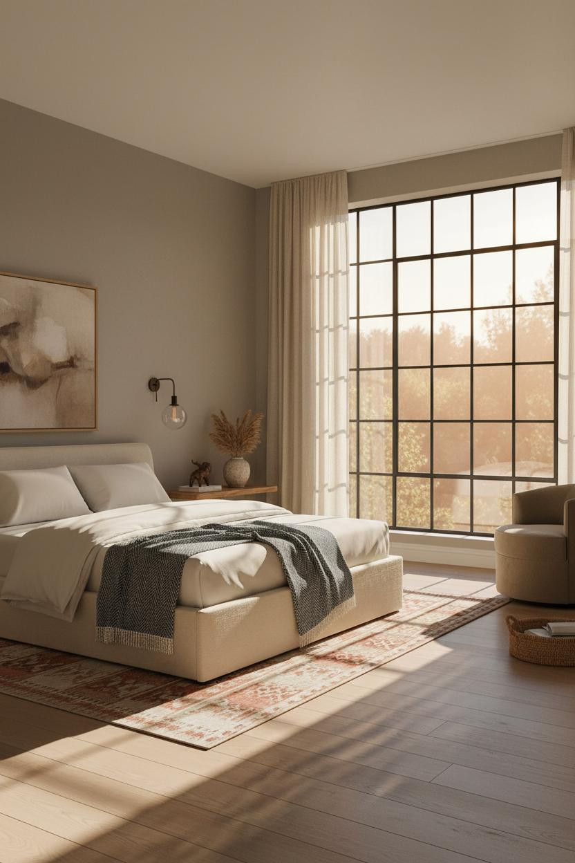 Transitional Bedroom Modern European Crittall Windows