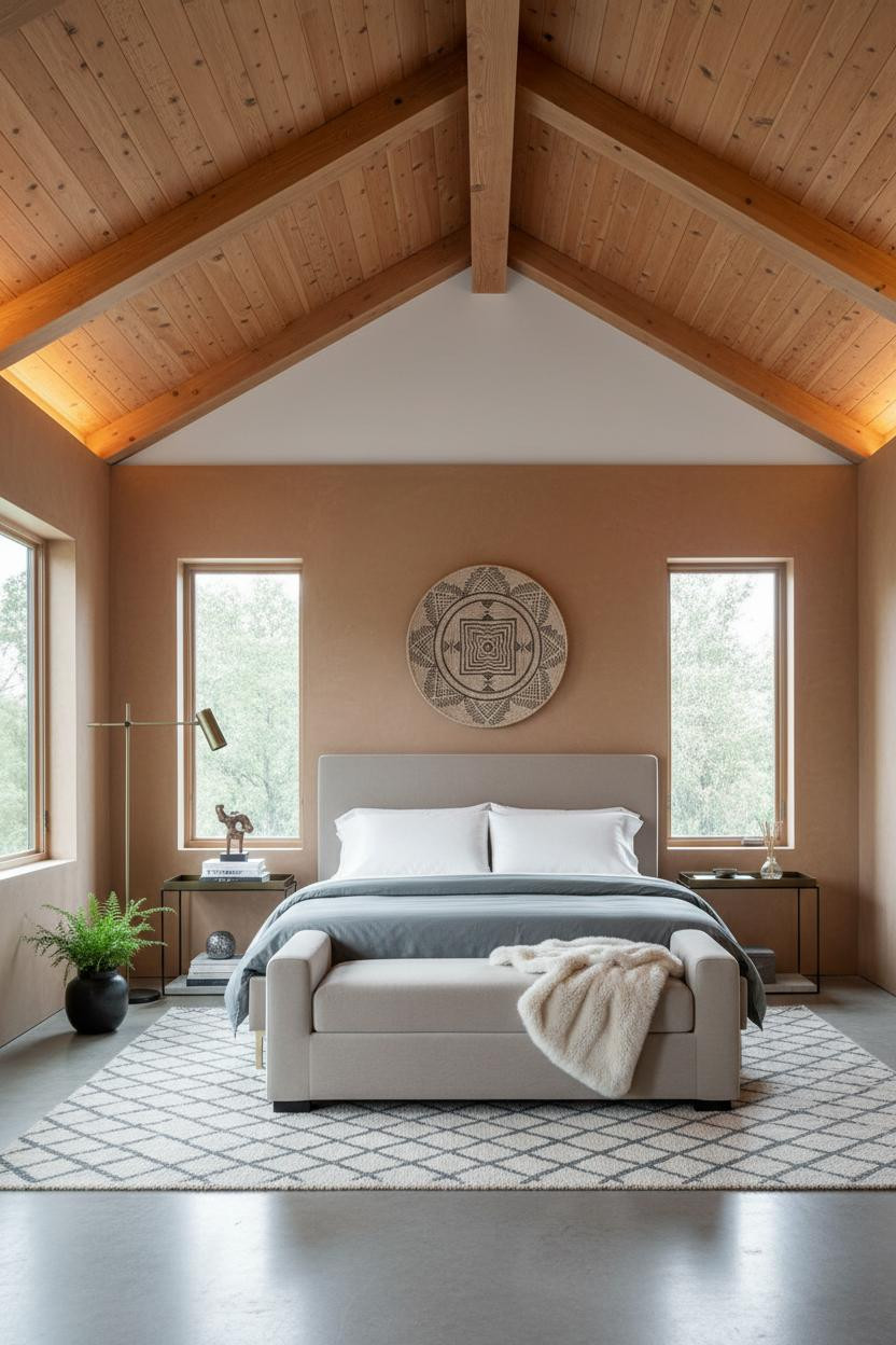 Vaulted Ceiling Bedroom Master Suite Cedar
