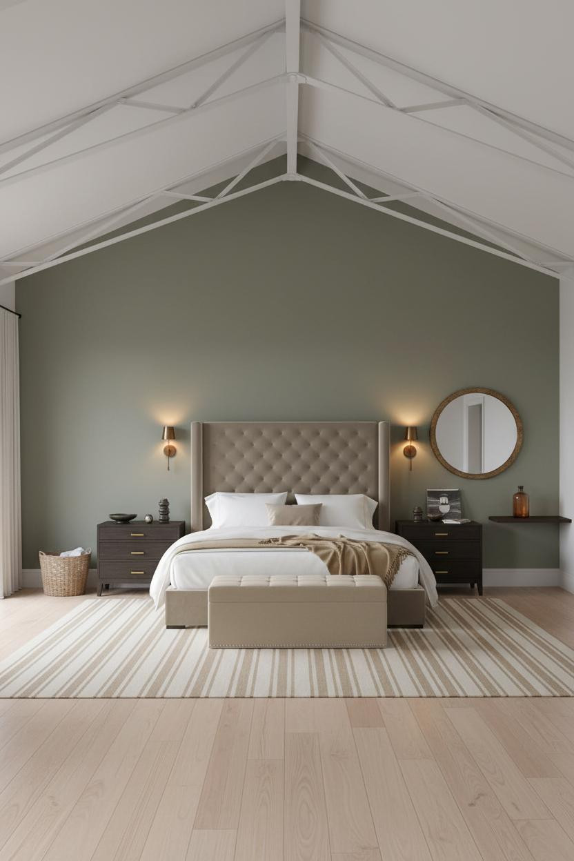Vaulted Ceiling Bedroom Master Suite Design