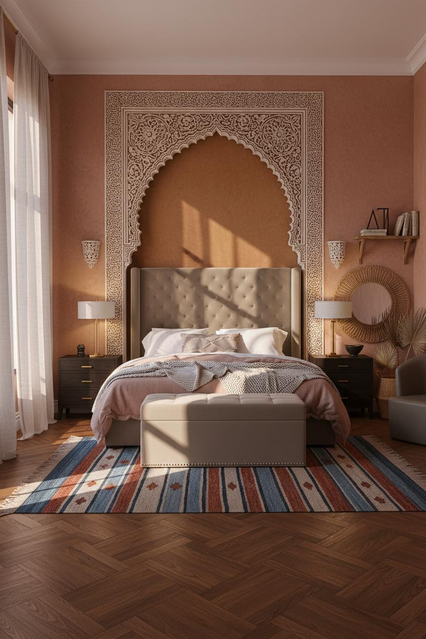 Vintage Boho Bedroom Warm Earthy