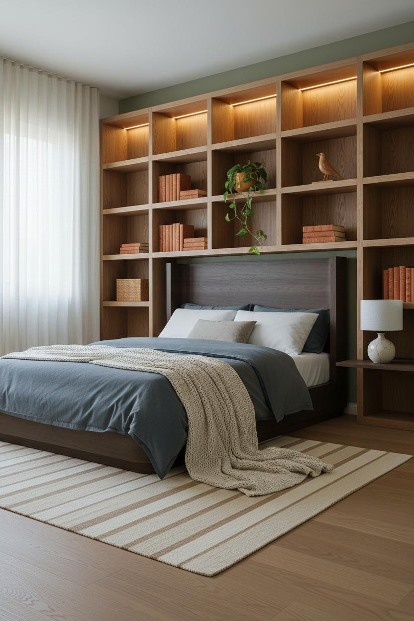 60s Bedroom Mid Century Modern Japandi
