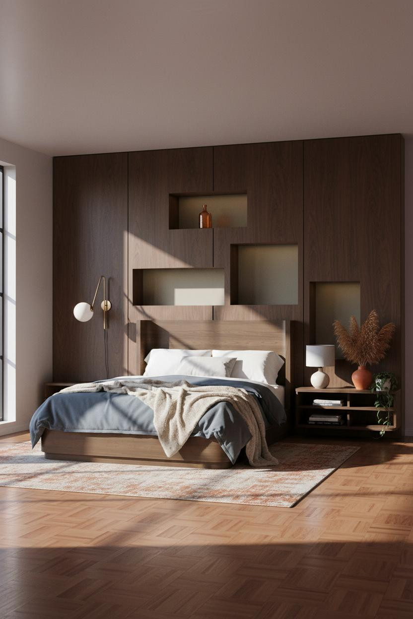 60s Bedroom Mid Century Modern Walnut