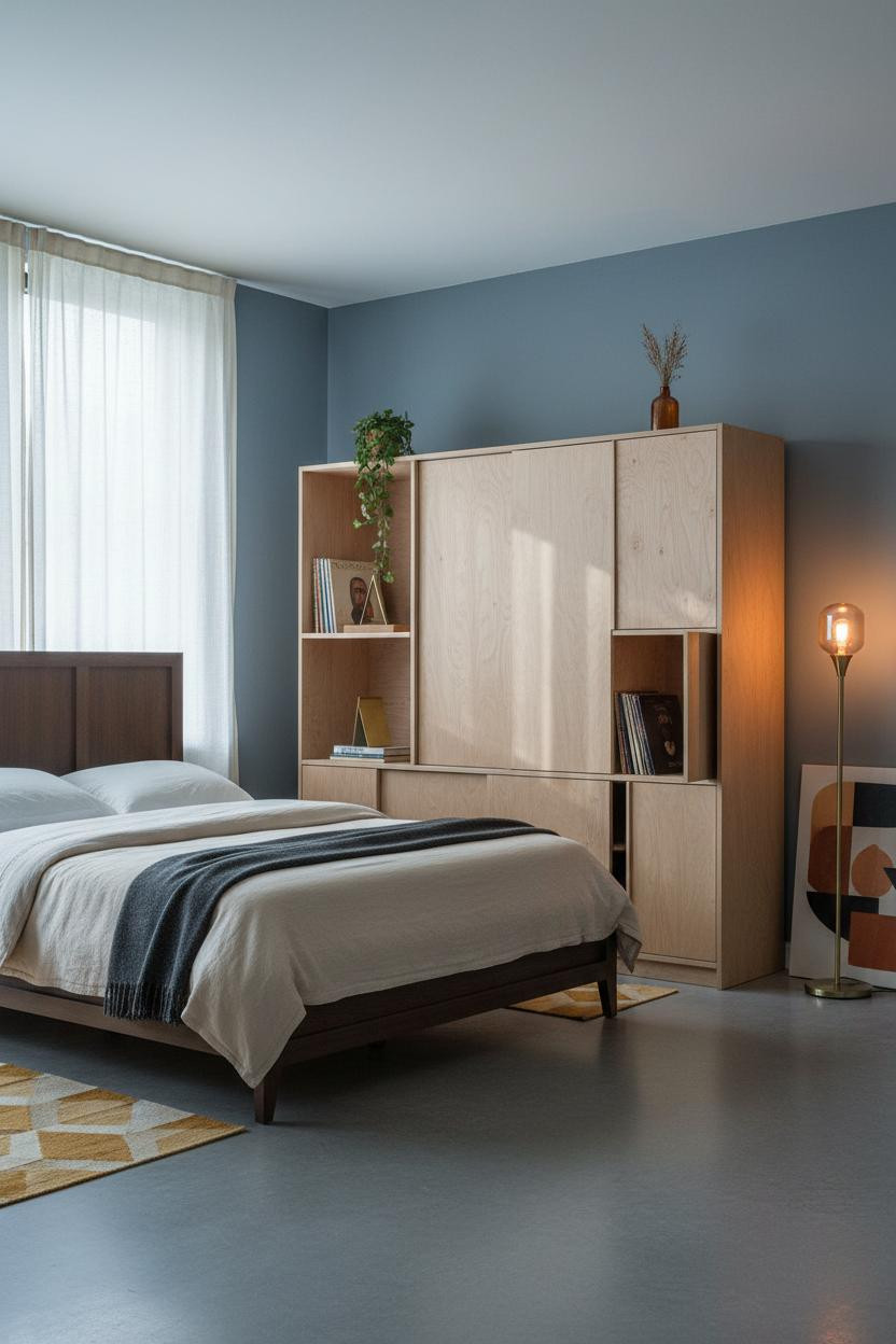 60s Bedroom Retro Modern Geometric Credenza