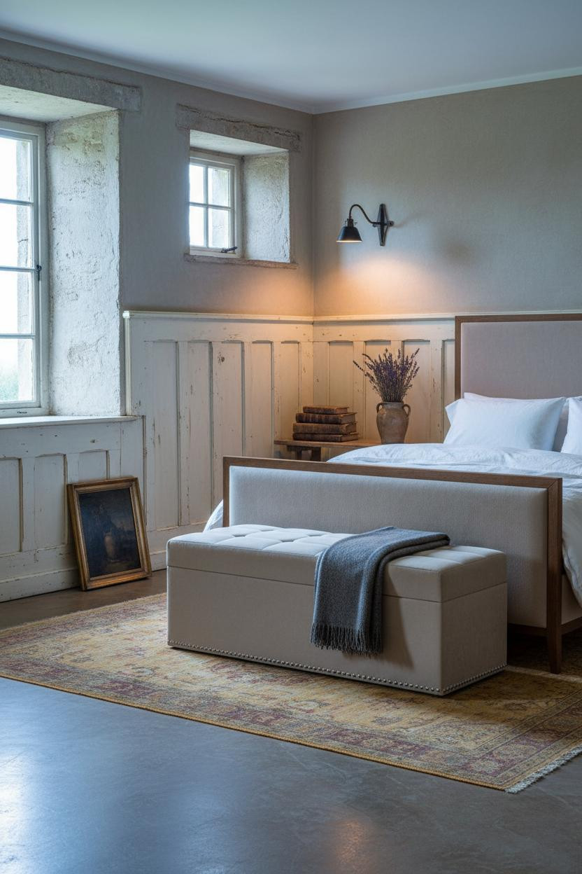 Antique Farmhouse Bedroom Vintage European Style