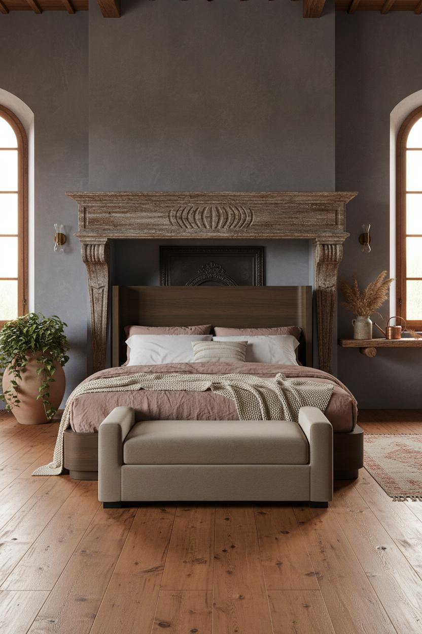 Antique Farmhouse Bedroom Vintage European Style