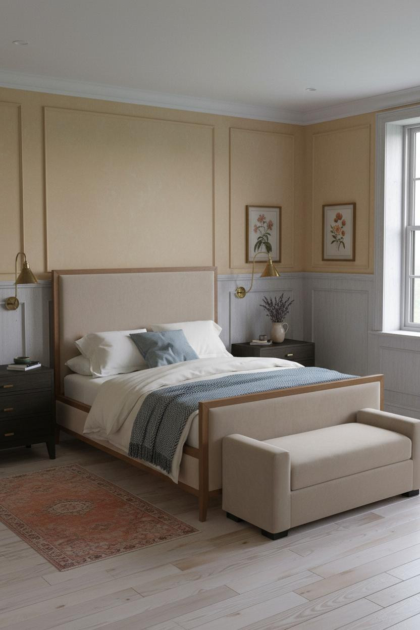 Cottagecore Bedroom Grandmacore Wainscoting