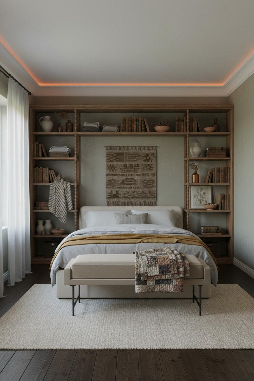 Cottagecore Bedroom Grandmacore Wooden Shelving