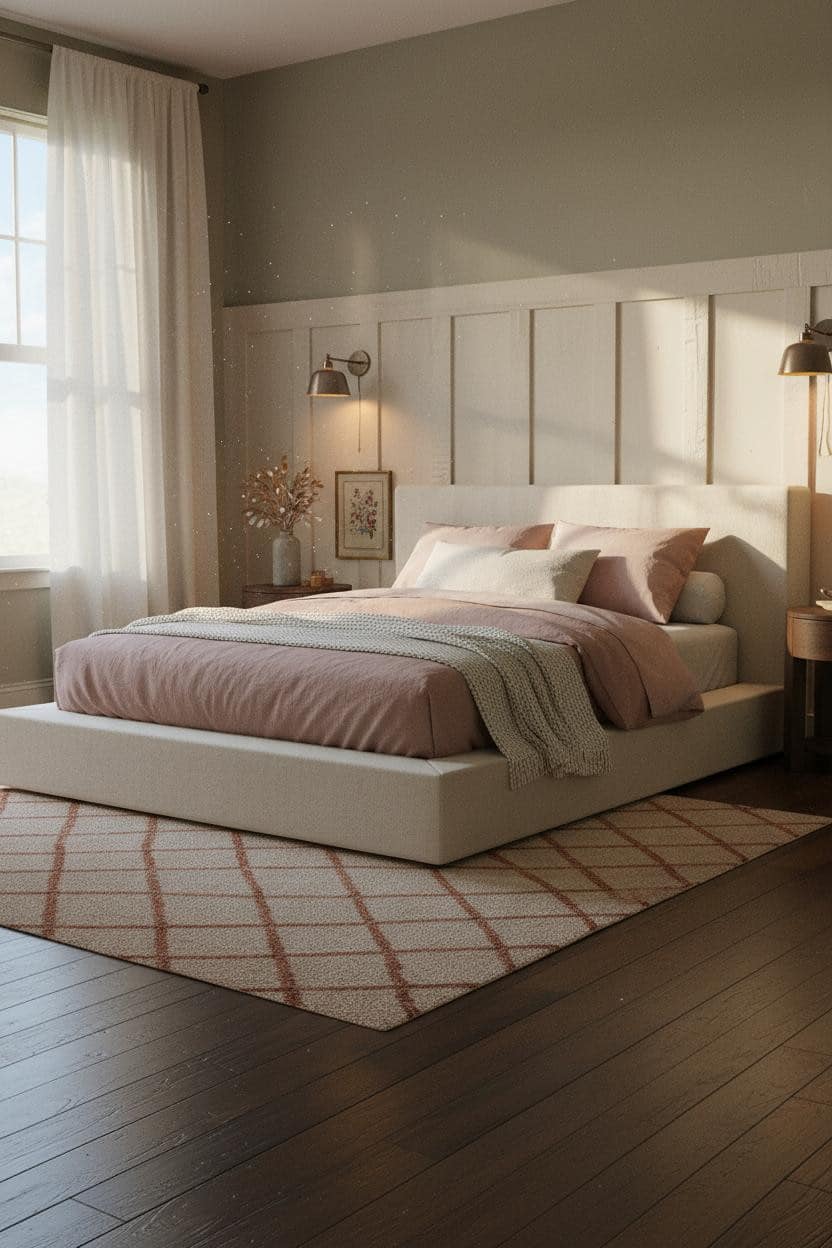 Cottagecore Bedroom Vintage Wainscoting Morning Light