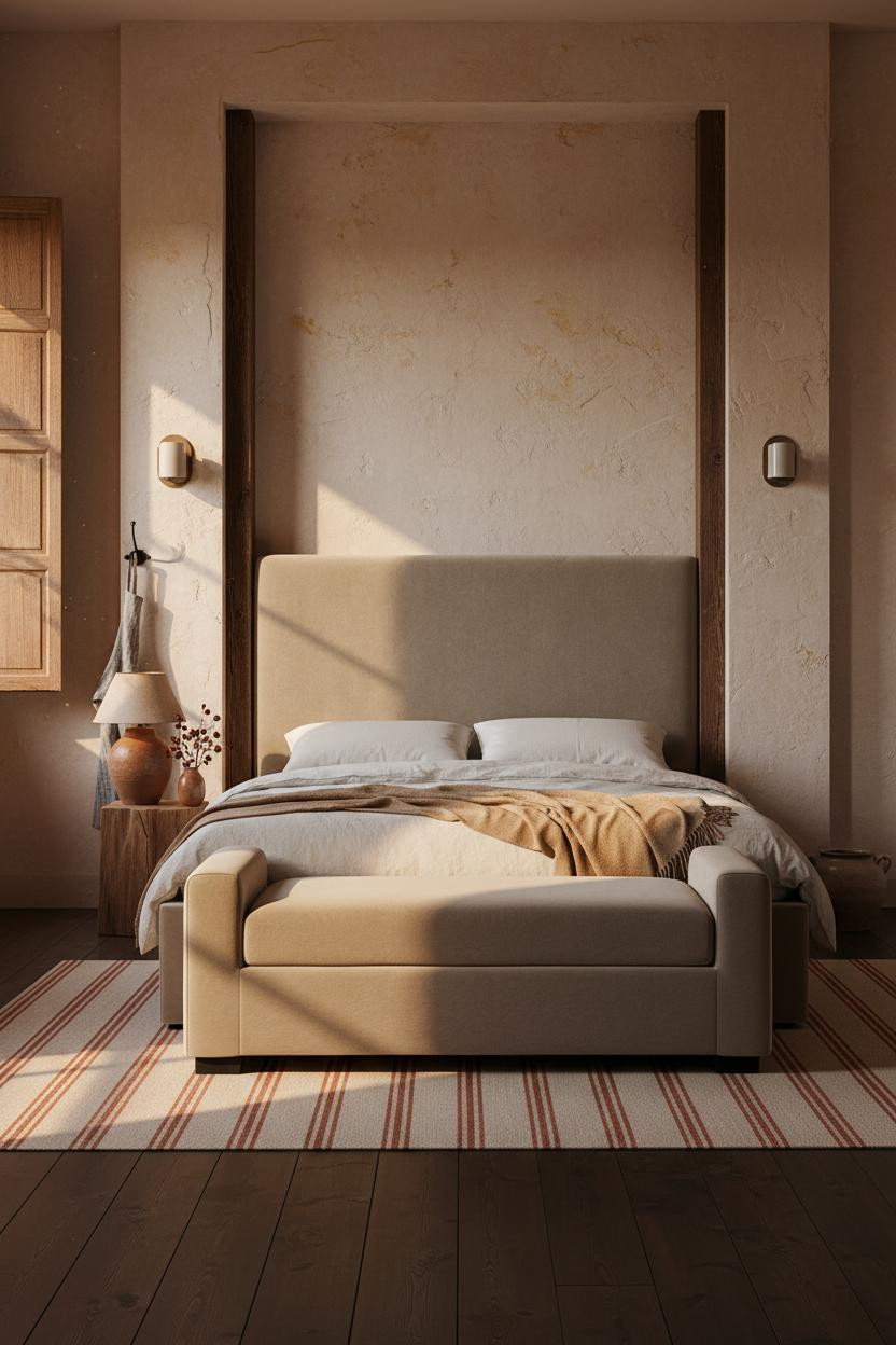 Country Bedroom Farmhouse Cozy Ideas Plaster Walls