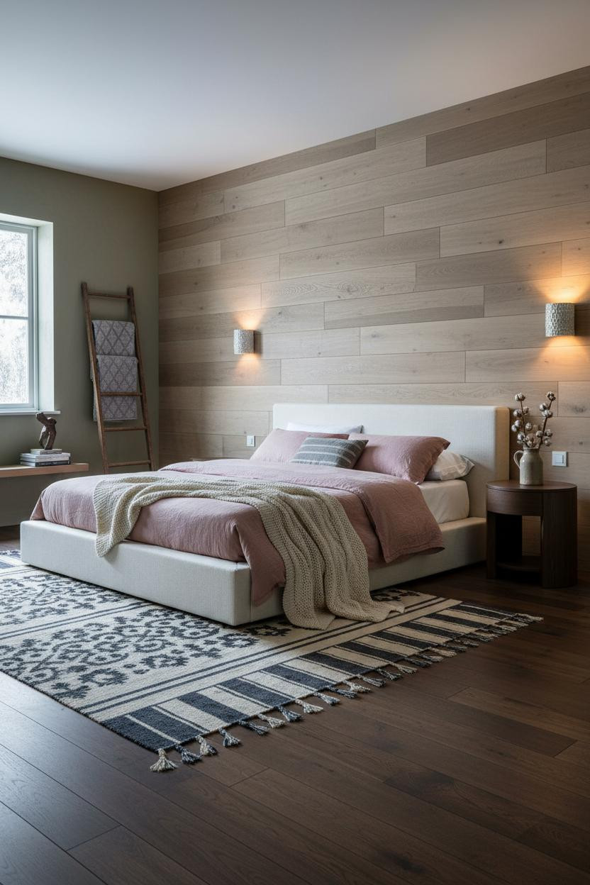 Country Bedroom Shiplap Farmhouse Design