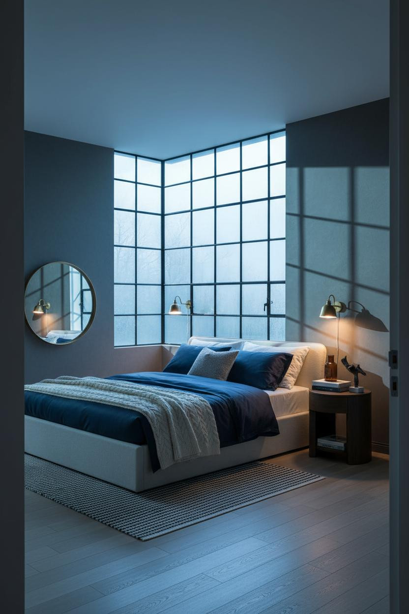 Cozy Eclectic Bedroom Vintage MCM Design