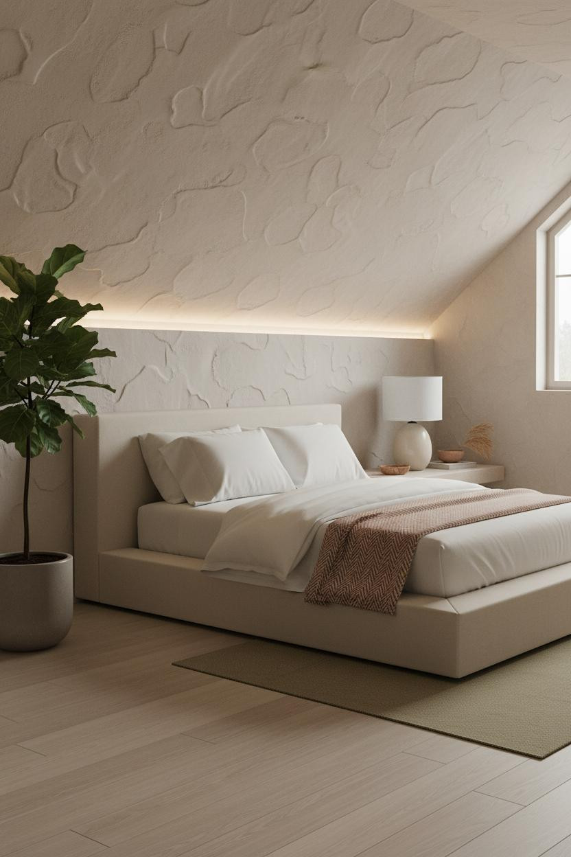 Cozy Minimalist Attic Bedroom Design